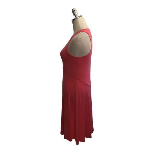 Athleta Dress Women's Size S/T Pink Fit & Flare Sleeveless Midi - Picture 3 of 7